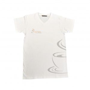 Kaffee & Kurven T-Shirt weiß, Herren