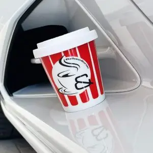 Kaffee & Kurven Becher 3.0 - Espresso2Go THE SOUND OF SPORTSCARS Salzburg Edition