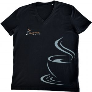 Kaffee & Kurven T-Shirt schwarz, Herren A