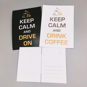 Kaffee & Kurven "KEEP CALM" Postcard #kaffeeundkurvenkarte